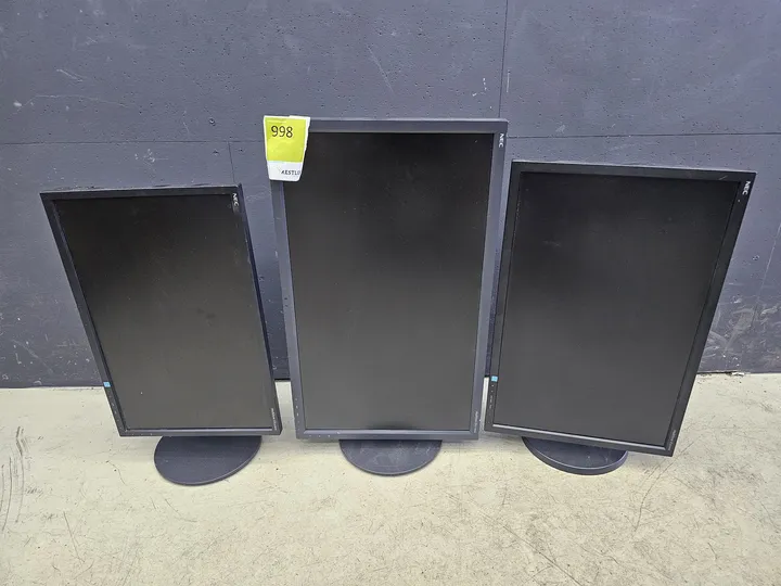 3x Nec Monitor 27 Zoll, 24 Zoll, 22 Zoll
